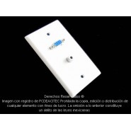 Placa Tapa VGA + Jack 3.5 mm audio ABS